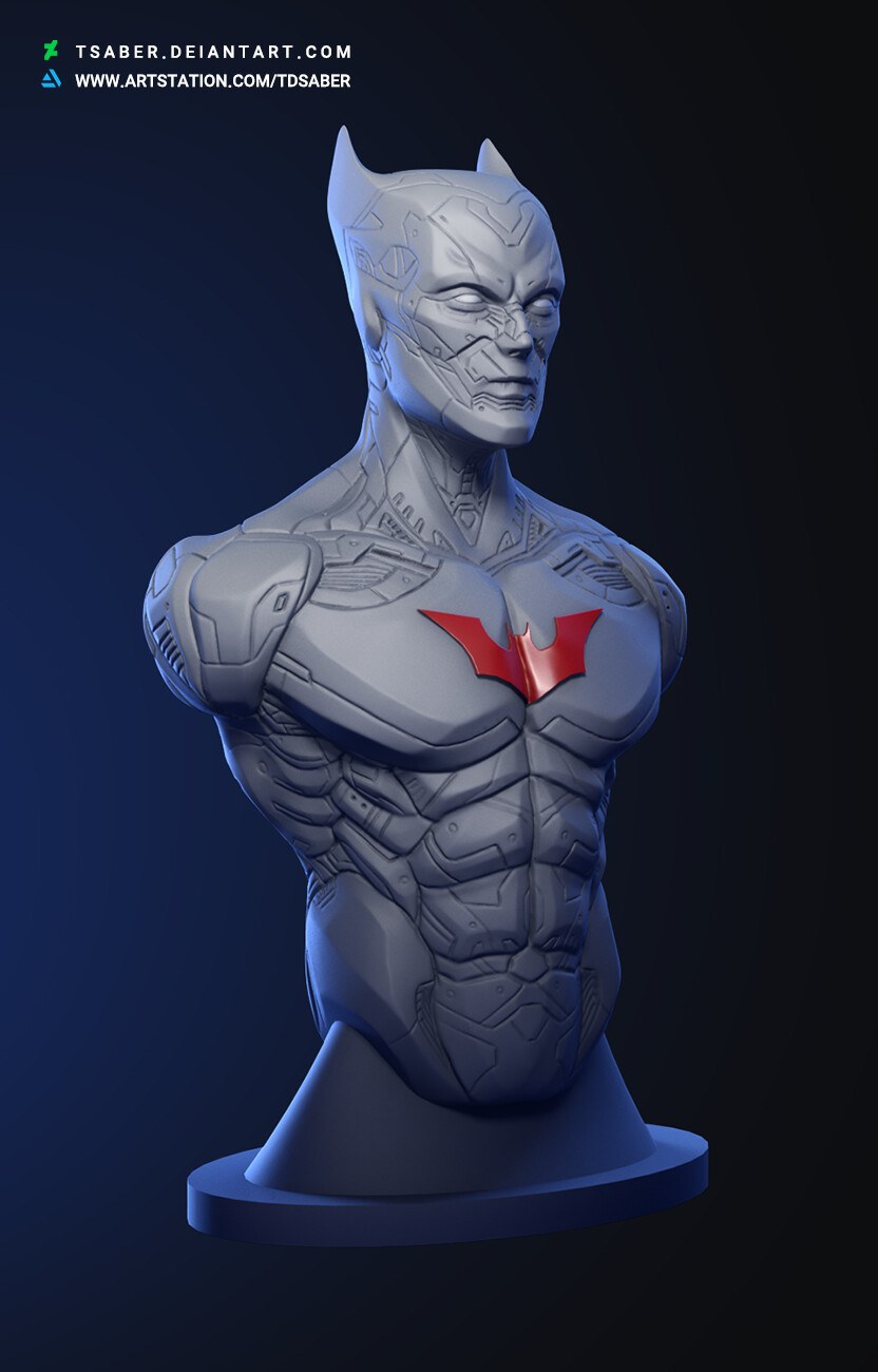 Batman Beyond Bust - TSABER — 3D model download
