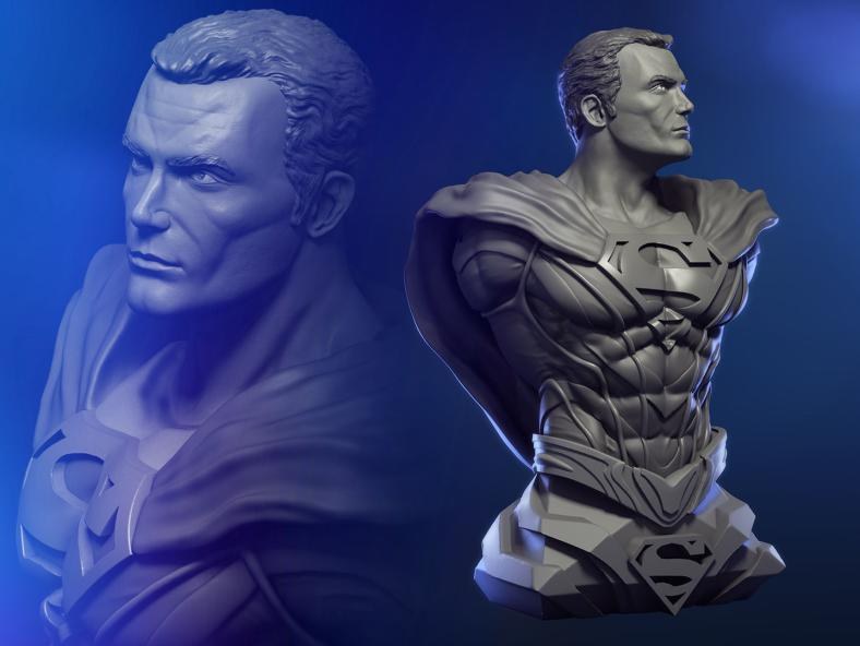Superman Bust - TSABER — 3D model download