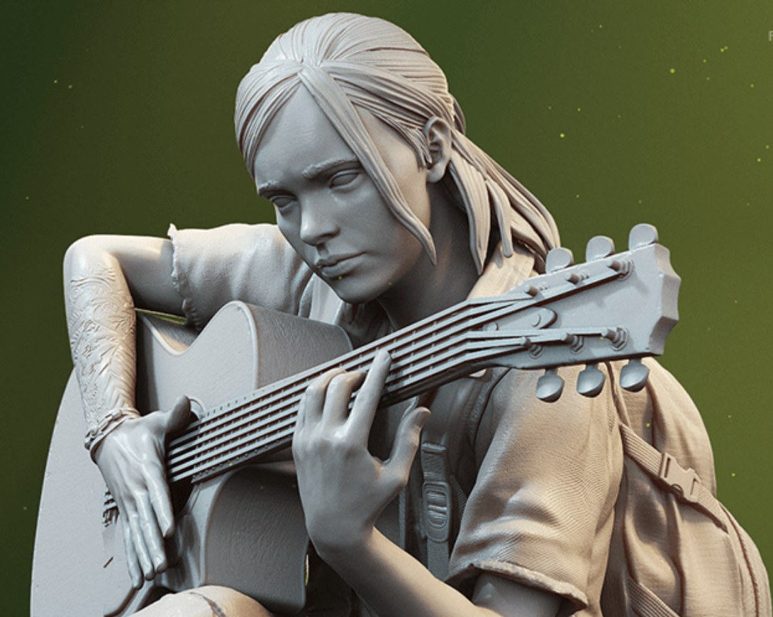 Ellie with Guitar — 3D model download