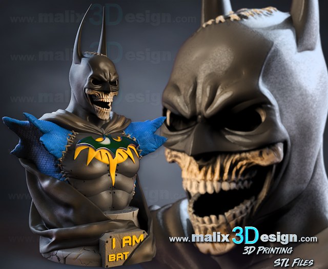 BATMAN Bust Halloween — 3D model download