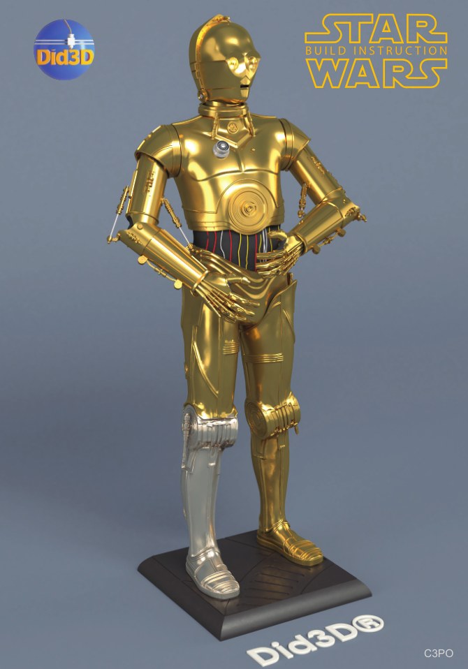 C3PO - Did3D Full Pack — 3D model download
