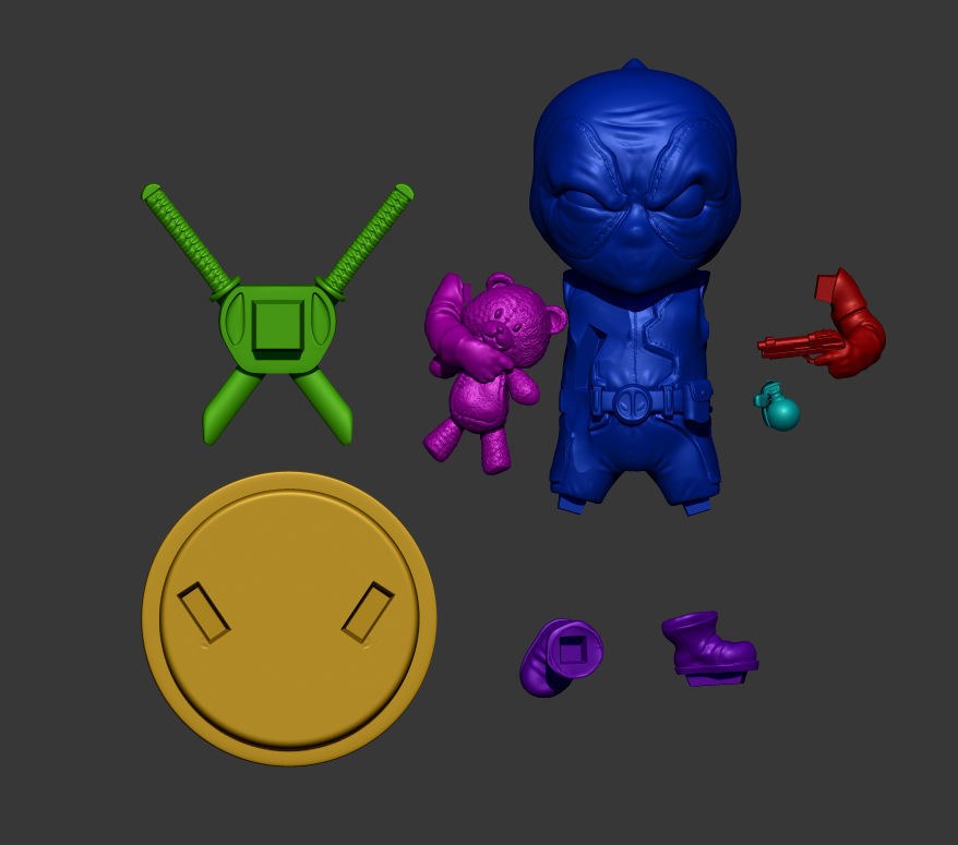 Chibi Deadpool — 3D model download