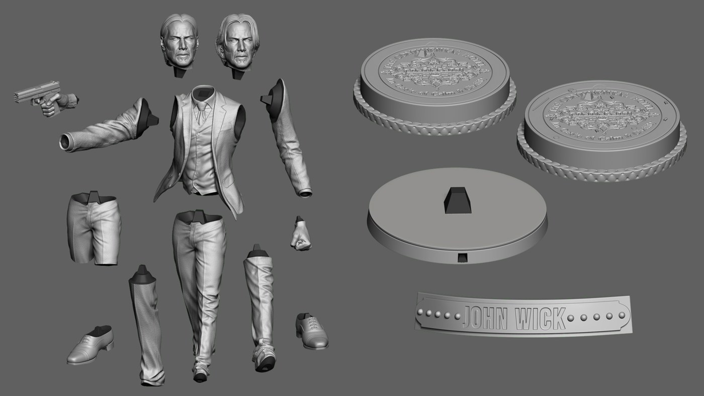 John Wick 3D Print — 3D model download