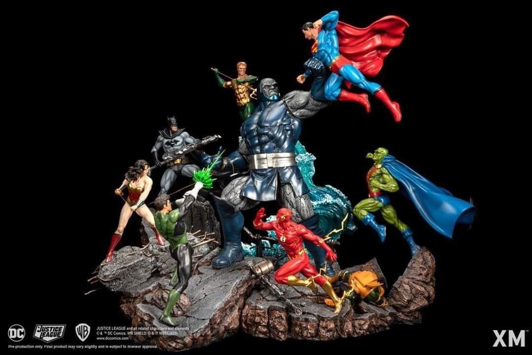 3Designs - Justice League vs Darkseid Diorama — 3D model download