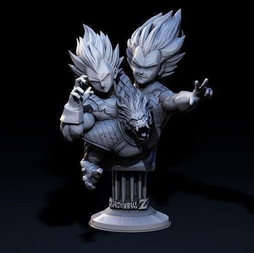 Dragonball Bust Vegeta — 3D model download