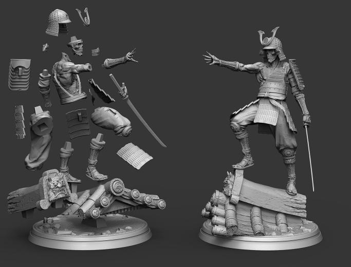 Samurai CGTrader — 3D model download