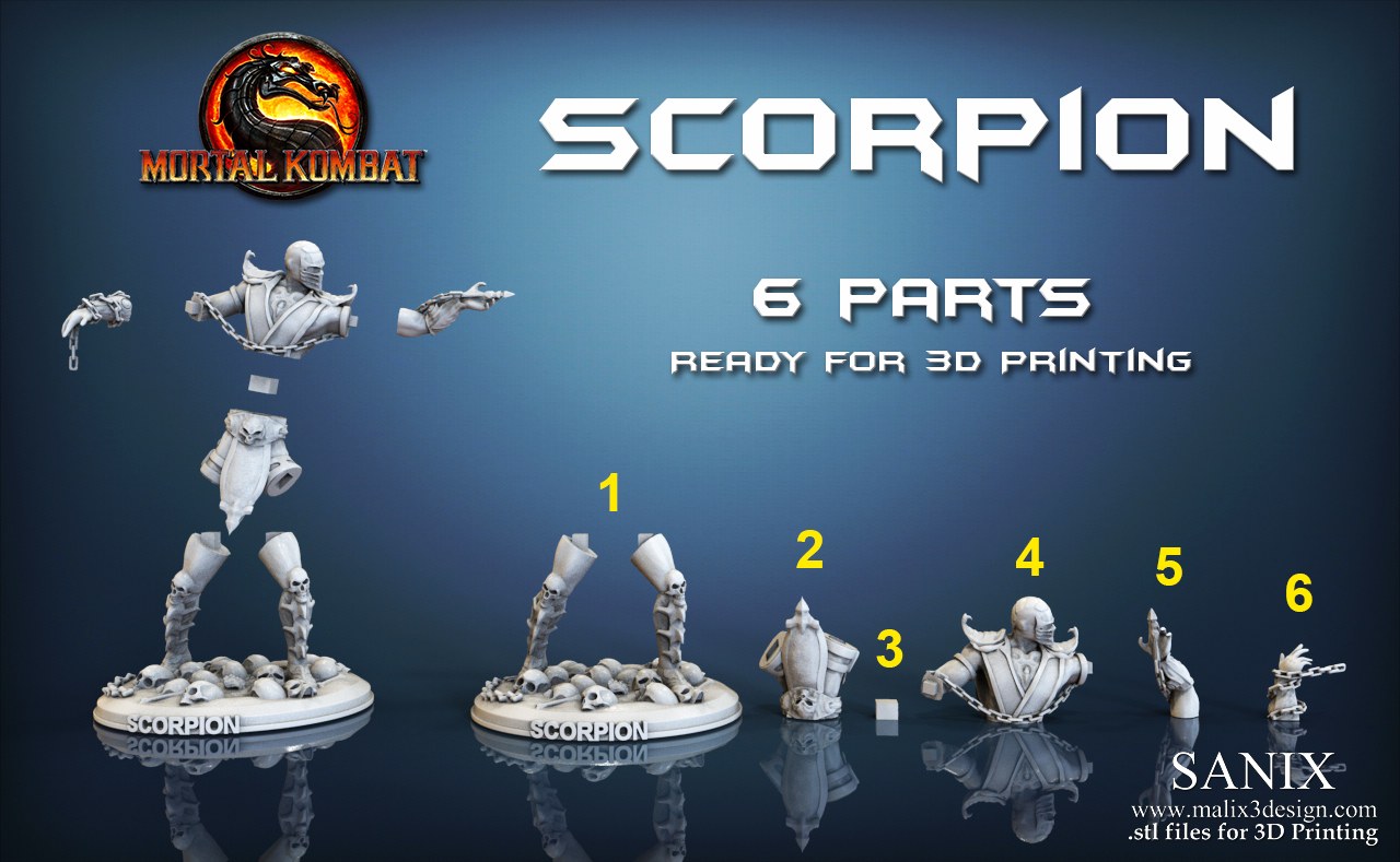 Scorpion Stl Files — 3D model download