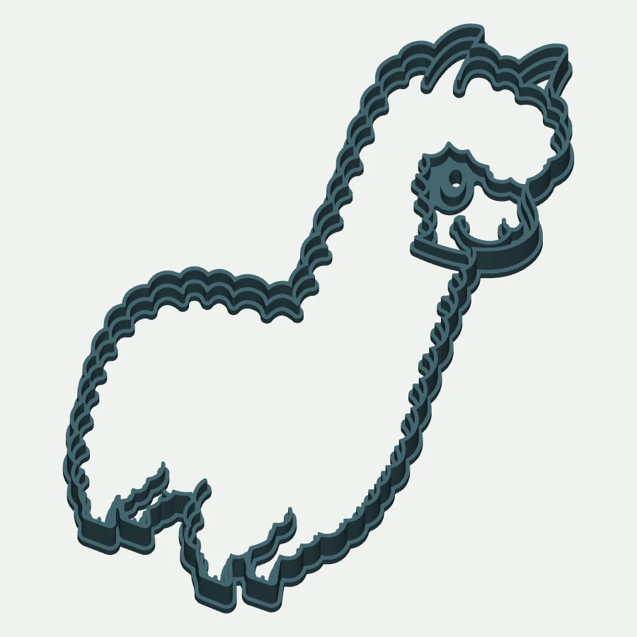 Cute Llama Cookie Cutter