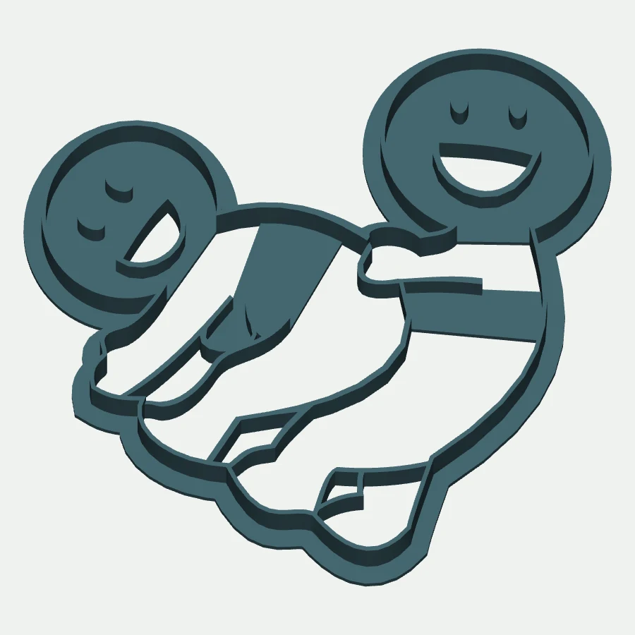 Tandem Riders Cookie Cutter