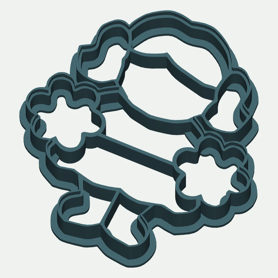 Girl Cheerleader Cookie Cutter