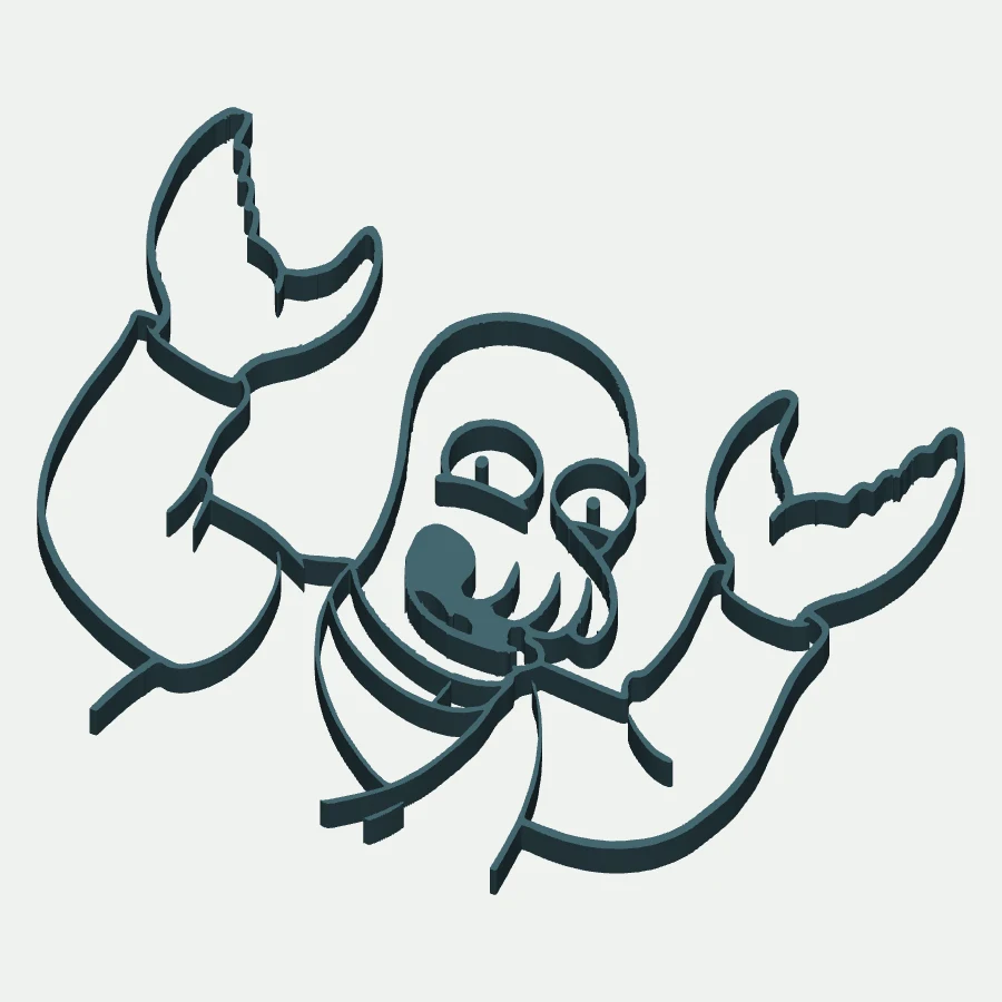 Zoidberg Cookie Cutter Pancake Mold
