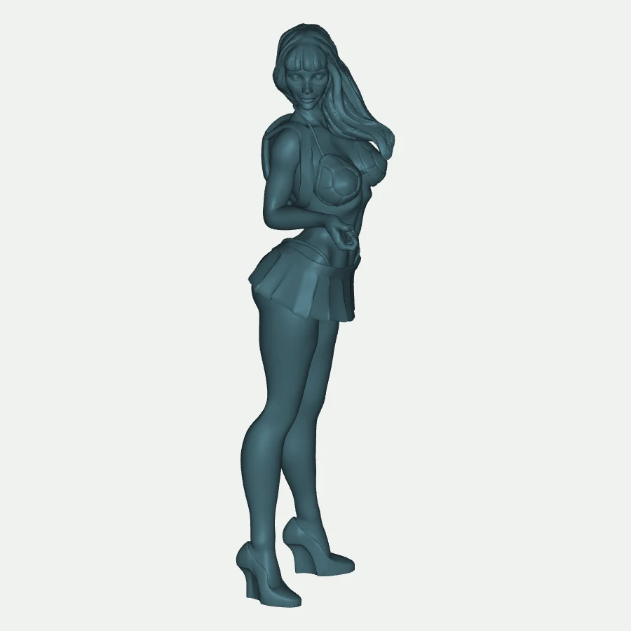 Turtle Warrior Woman Figurine