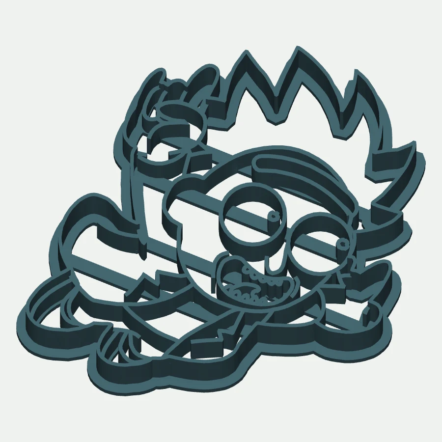 Tiny Rick Cookie Cutter