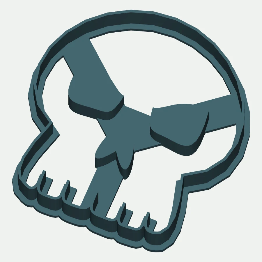 Skull cookie cutter