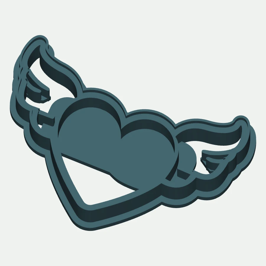 Heart with Wings Cookie Cutter