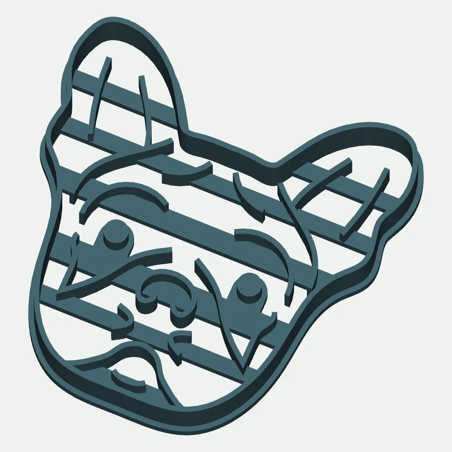 French bulldog cookie cutter