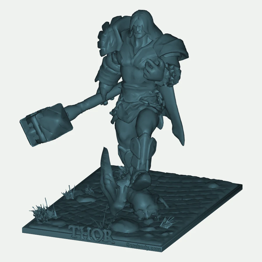 Thor Smite Statue