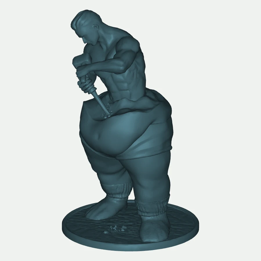 Sculptor with Chisel