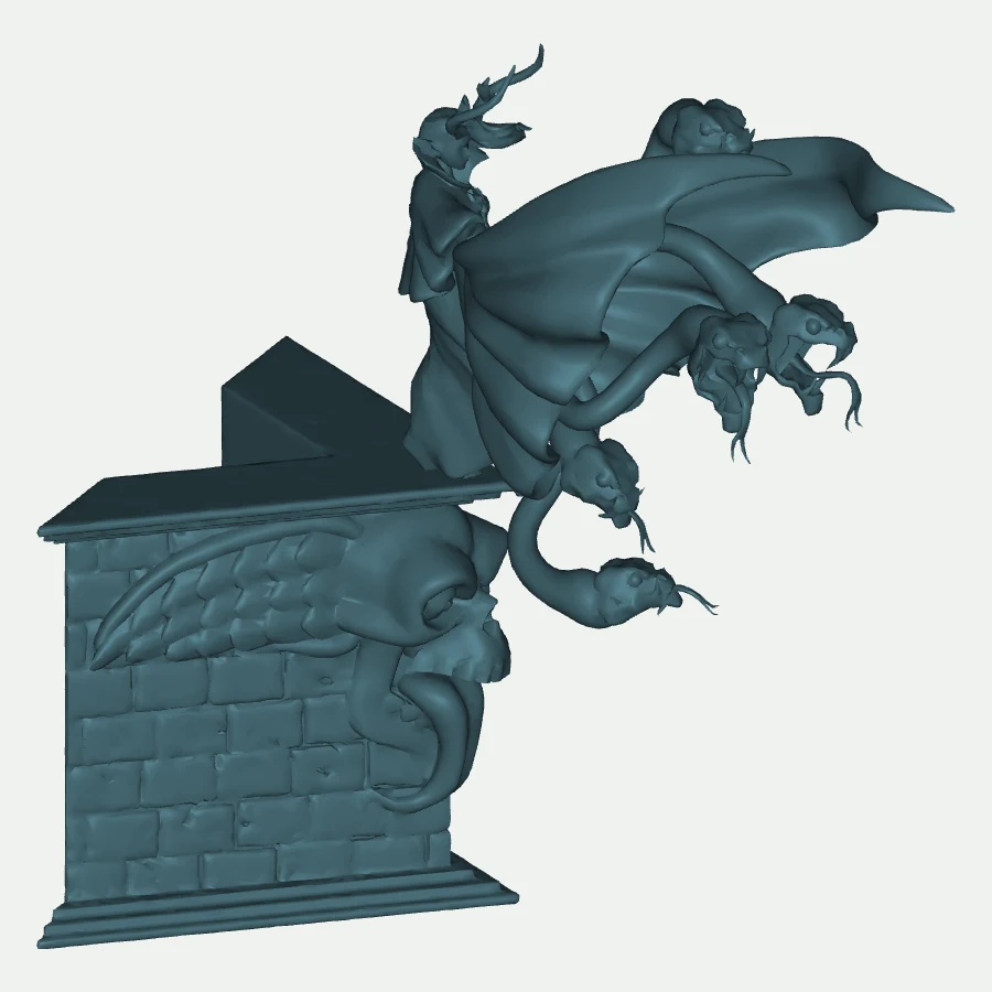 Clawed Creature on Building