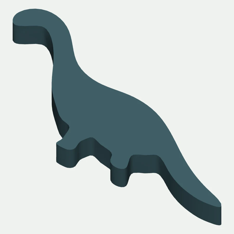 Dinosaurs 2 Cookie Cutter