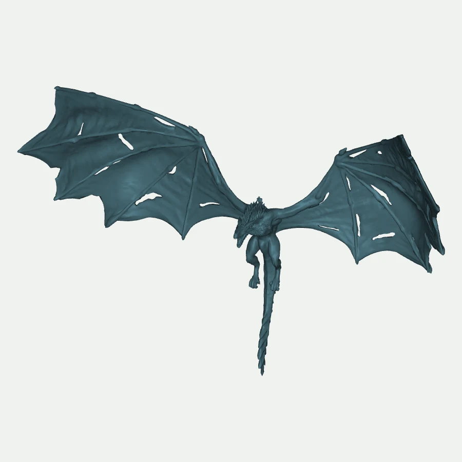 Undead Dragon Figure