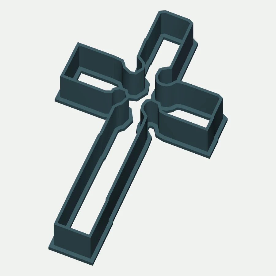 Cross Cookie Cutter - Variant 4