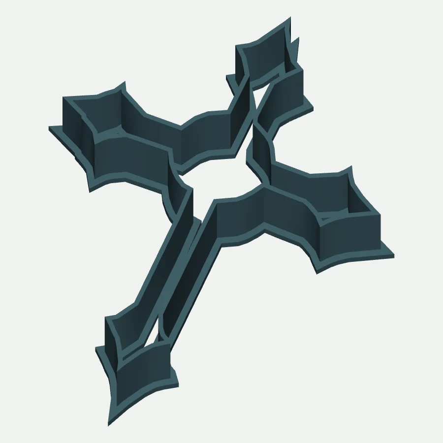 Decorative Cross Cookie Cutter