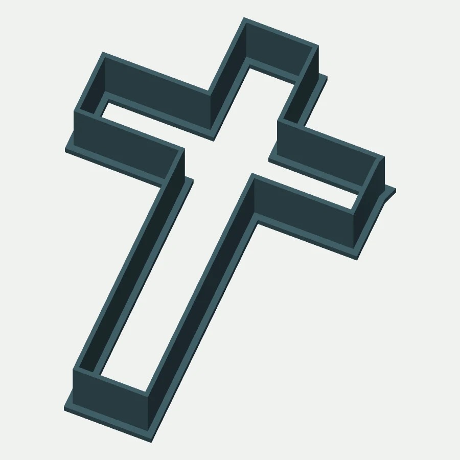 Latin Cross Cookie Cutter