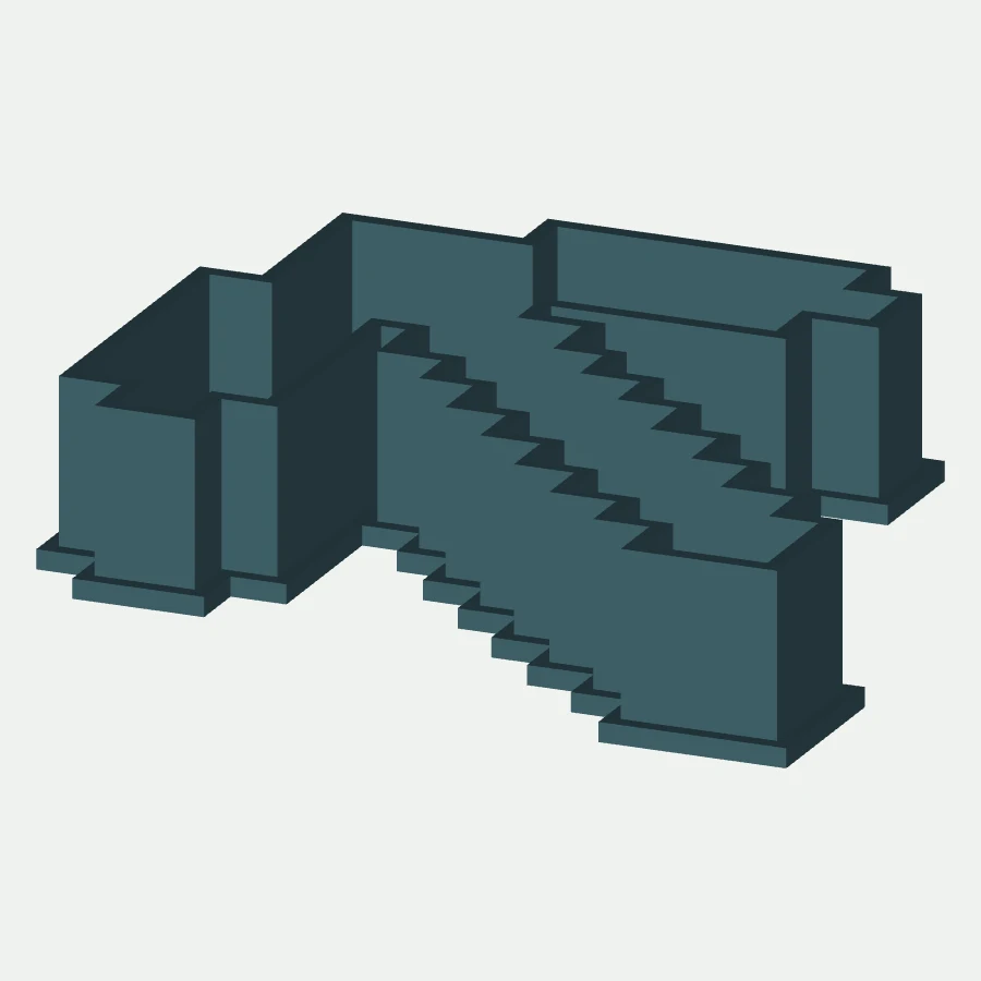 Pixel Pickaxe Cookie Cutter