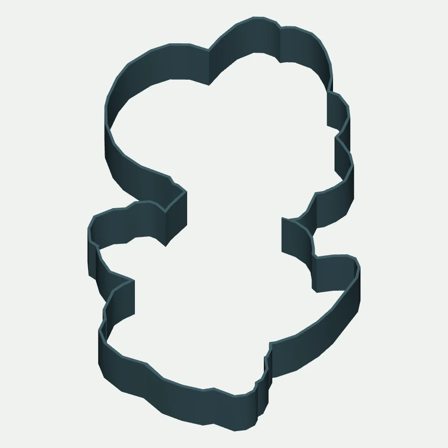 yoshi silhouettee Cookie Cutter