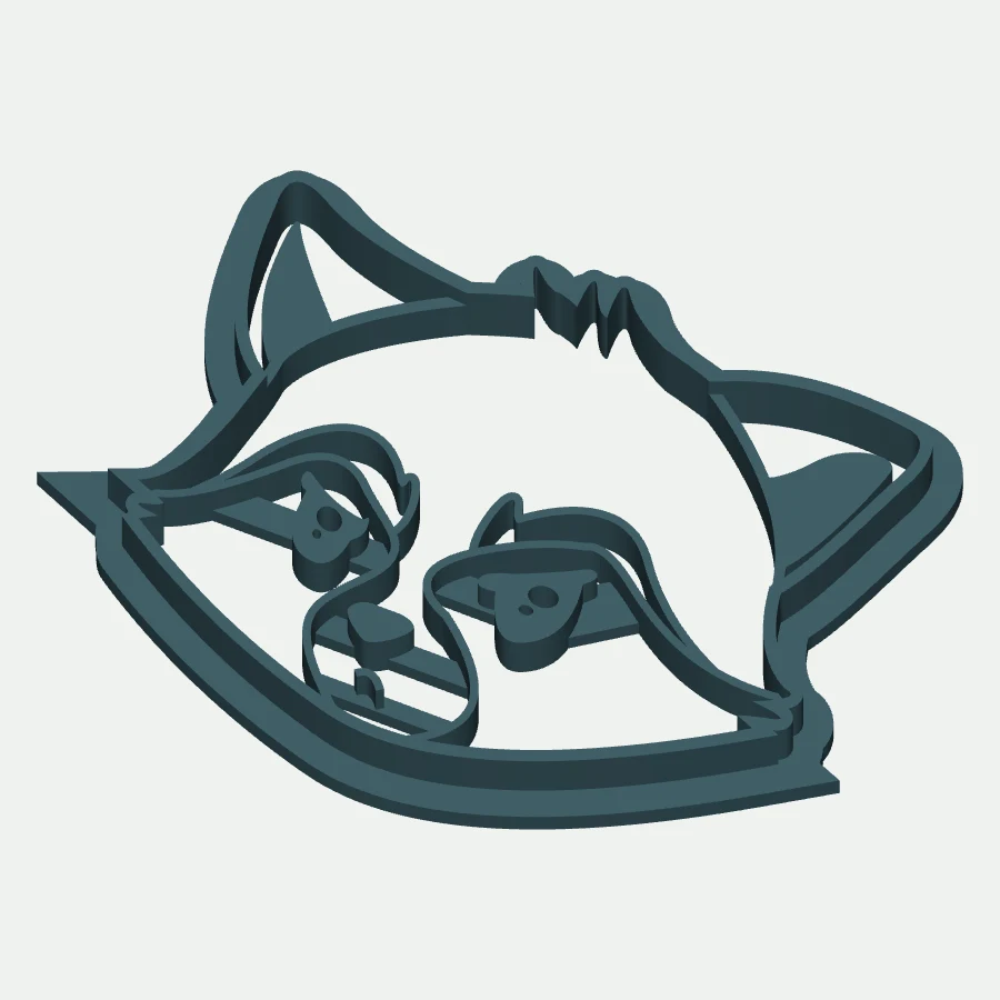 Rocket Racoon Cookie Cutter