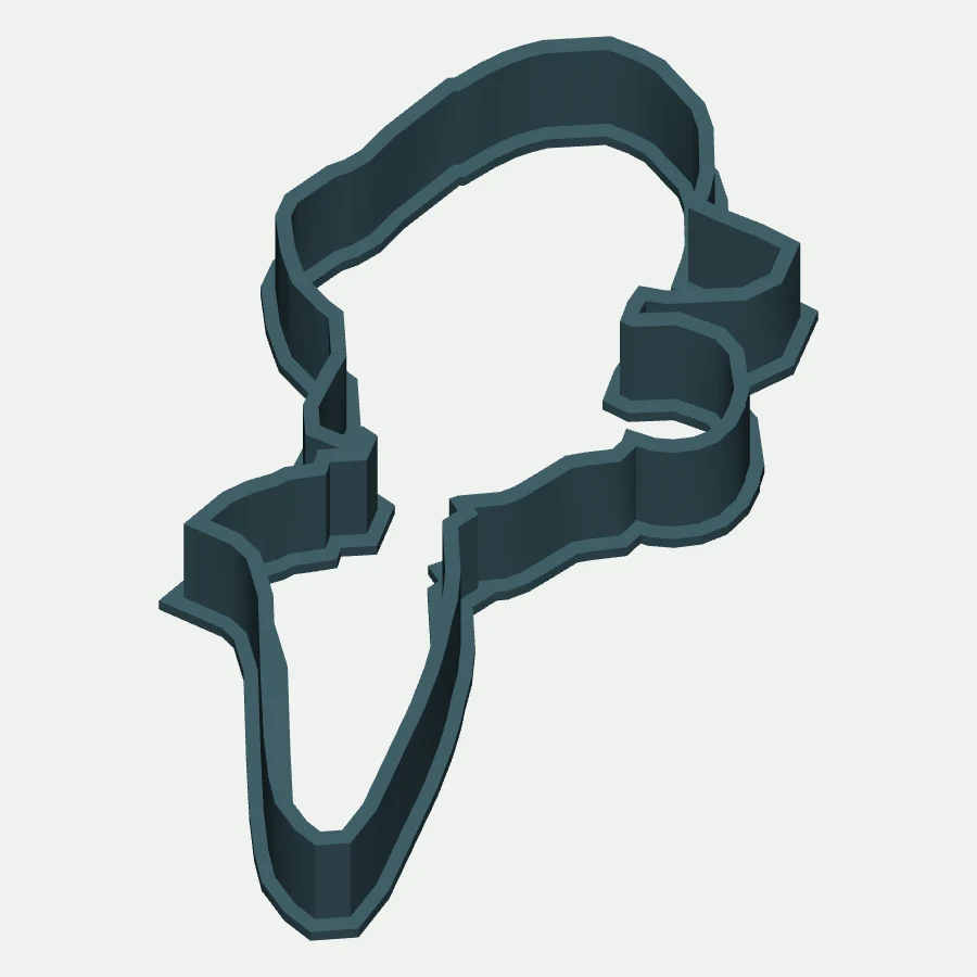 Luigi Profile Cookie Cutter