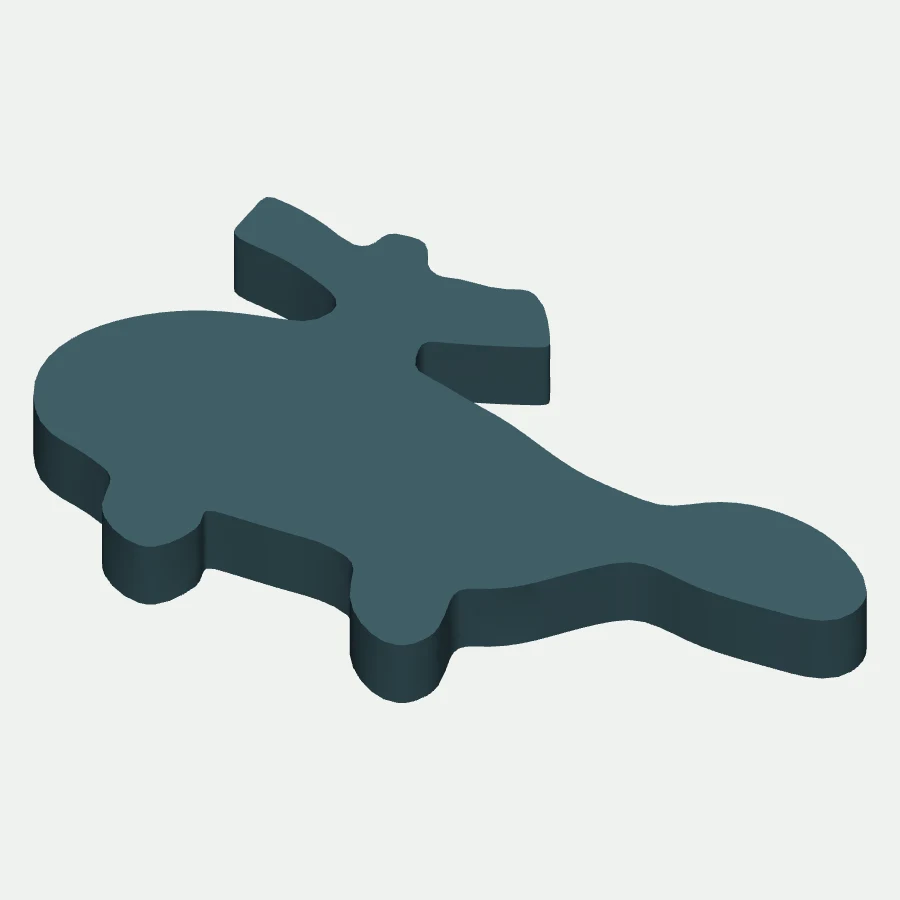 Transport - Helicopter Cookie Cutter