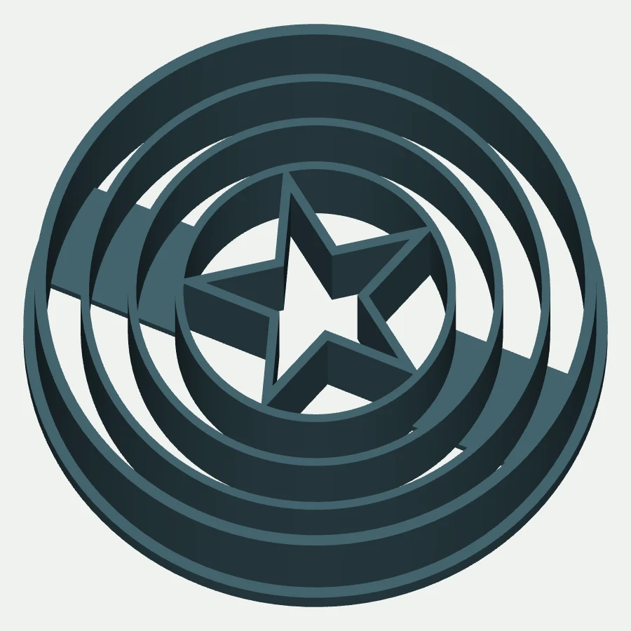 Captain America 0.9 Cookie Cutter