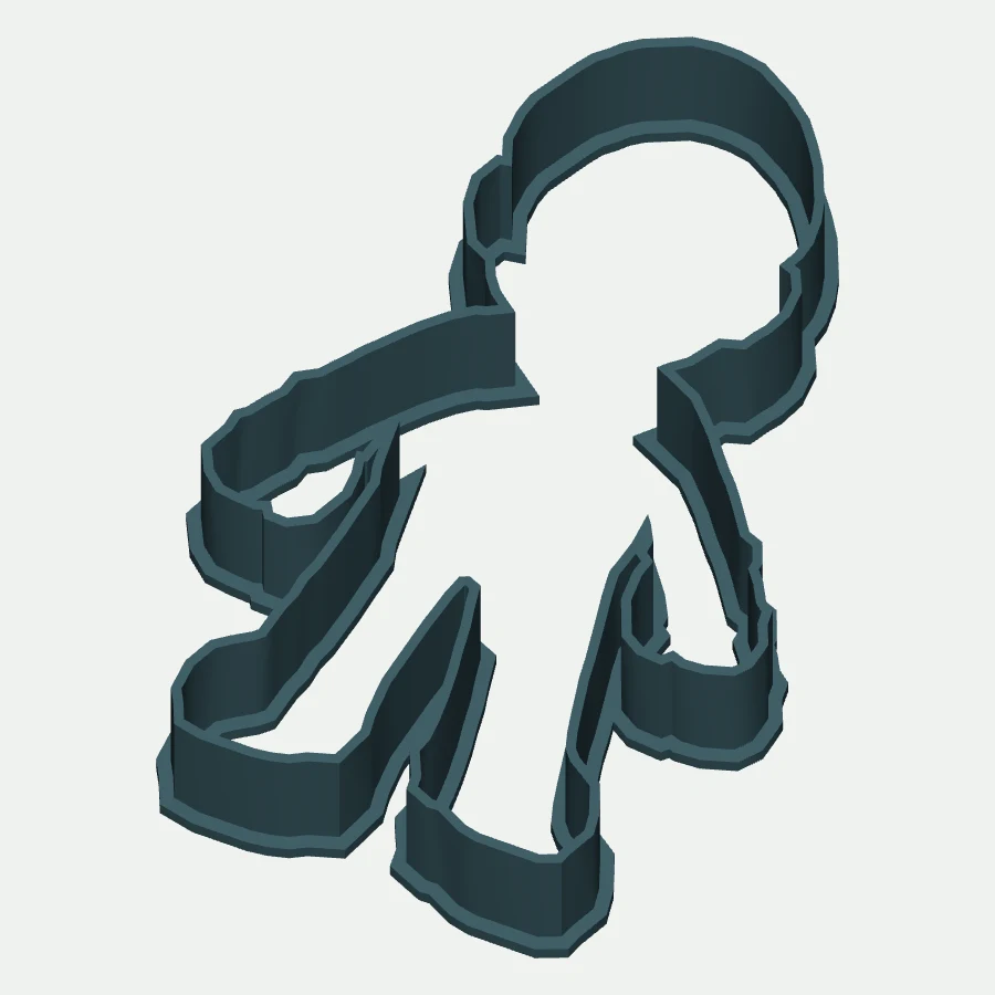 Mario Outline Cookie Cutter