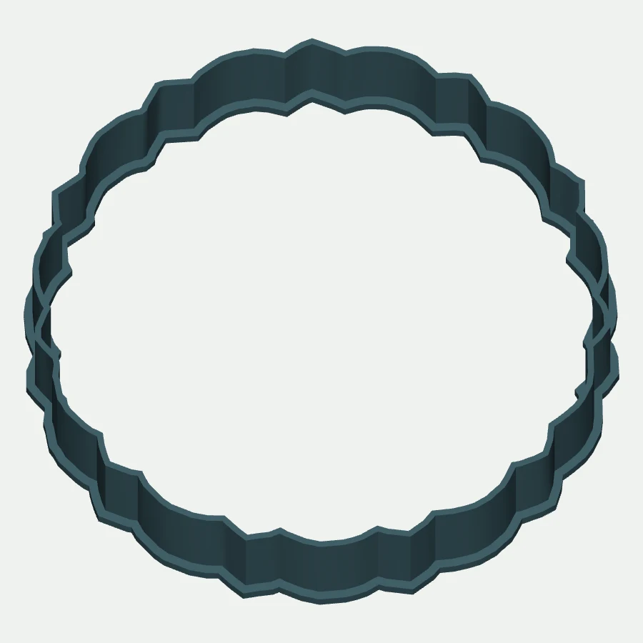 Round Decorative Frame Cookie Cutter