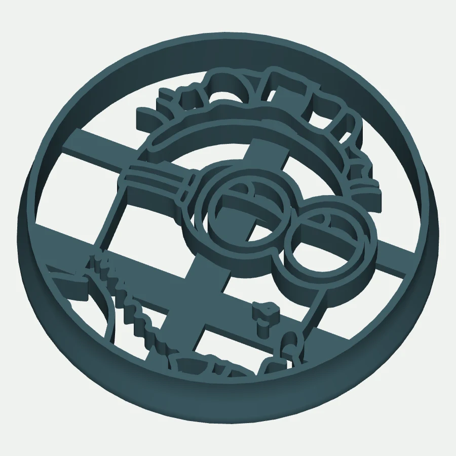 Minion Hair Cookie Cutter