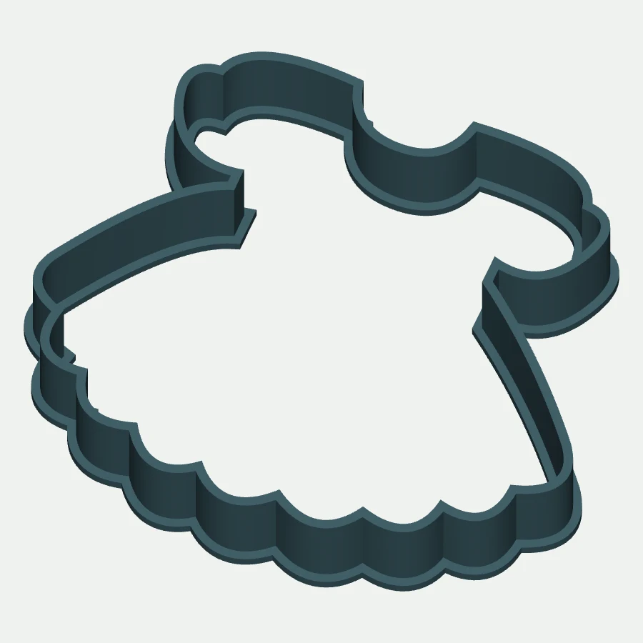 Baby Dress Cookie Cutter