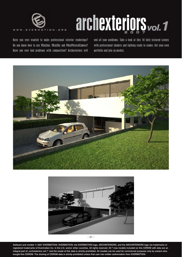 Archexteriors Vol. 001 catalogue first page