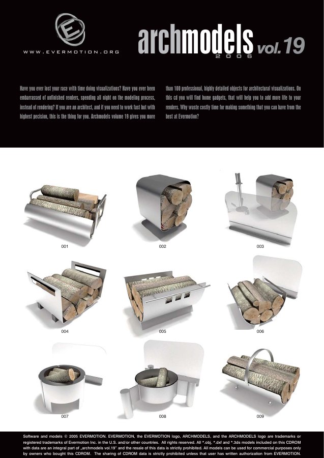 Archmodels Vol. 019 catalogue first page