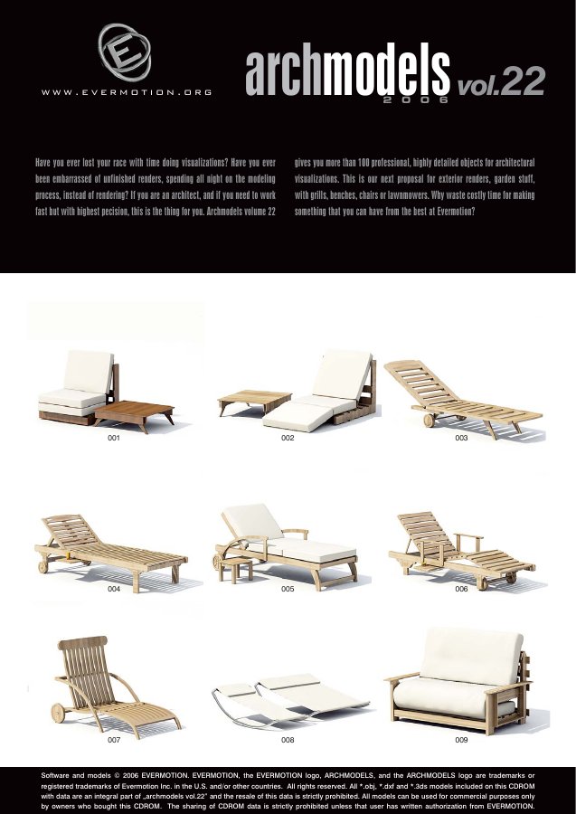 Archmodels Vol. 022 catalogue first page