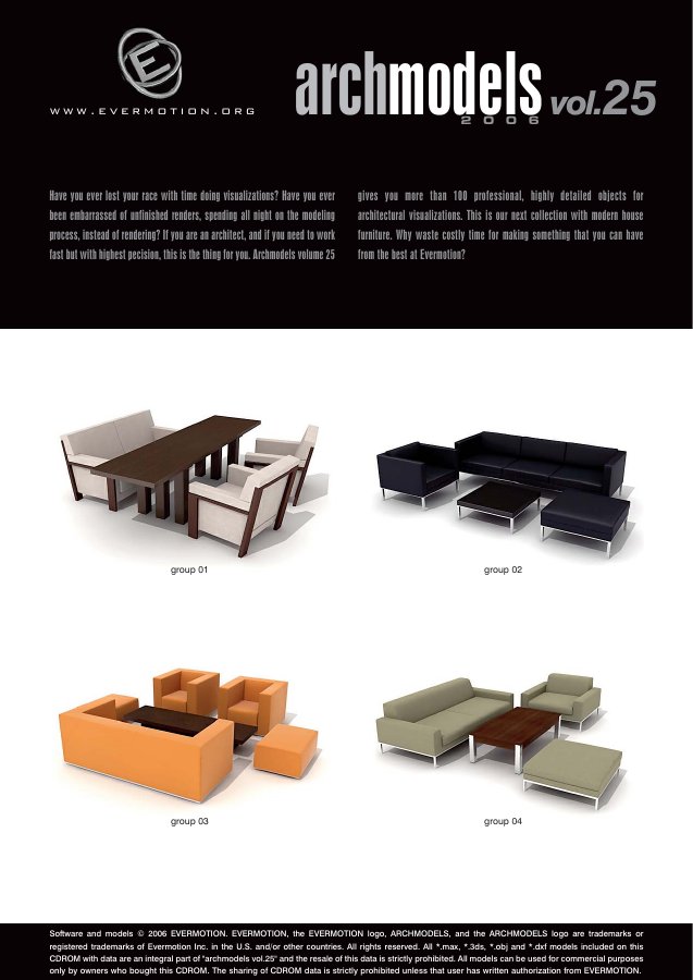 Archmodels Vol. 025 catalogue first page