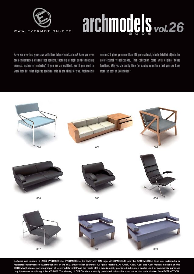 Archmodels Vol. 026 catalogue first page