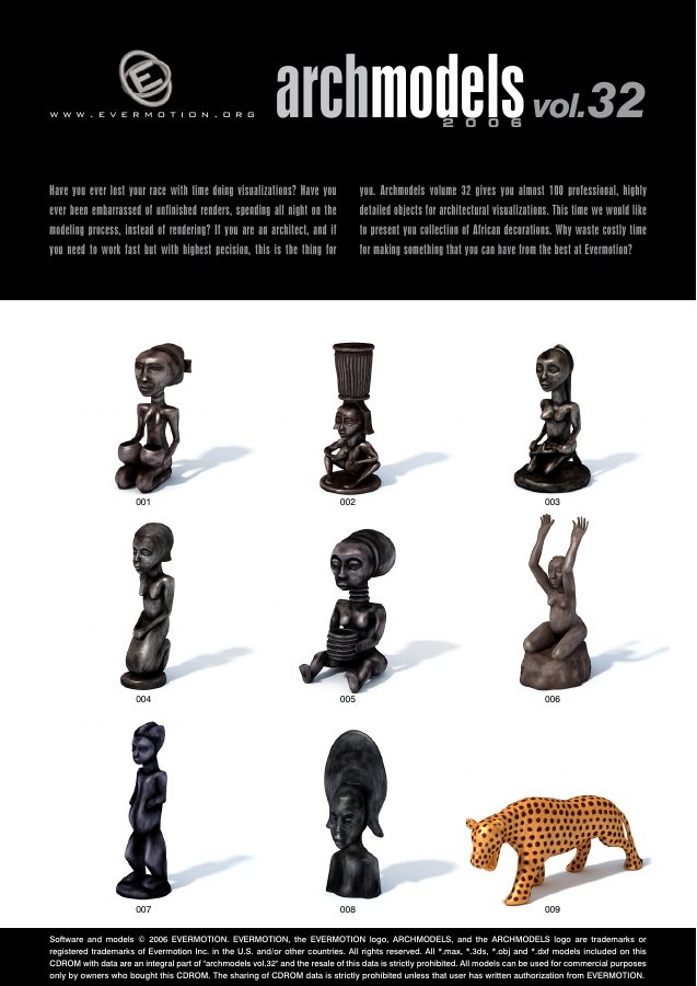 Archmodels Vol. 032 catalogue first page