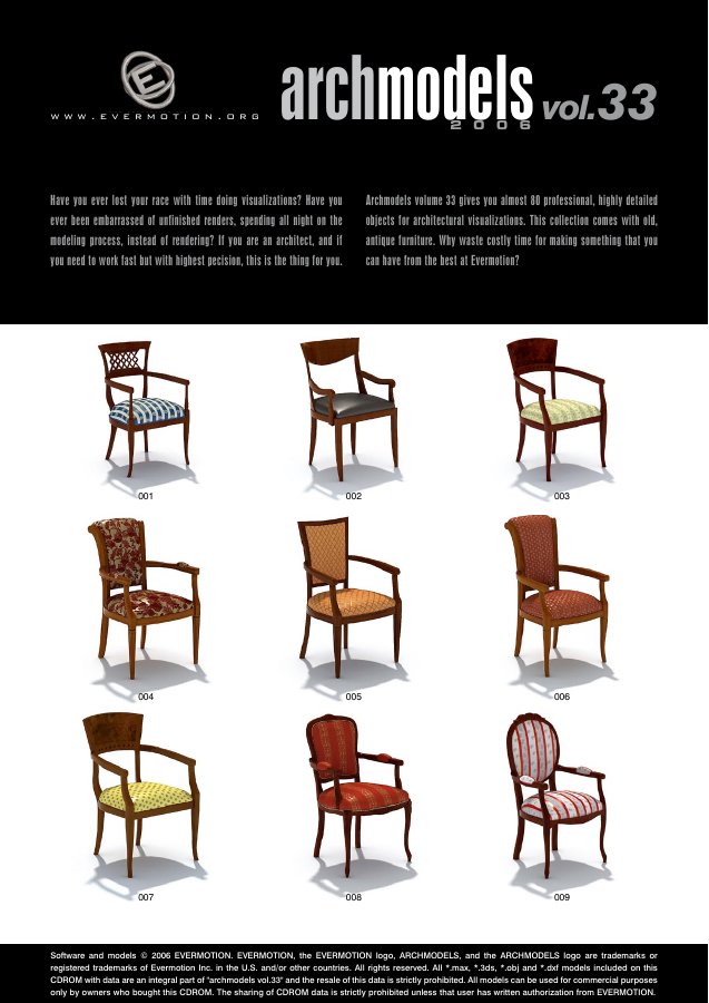 Archmodels Vol. 033 catalogue first page