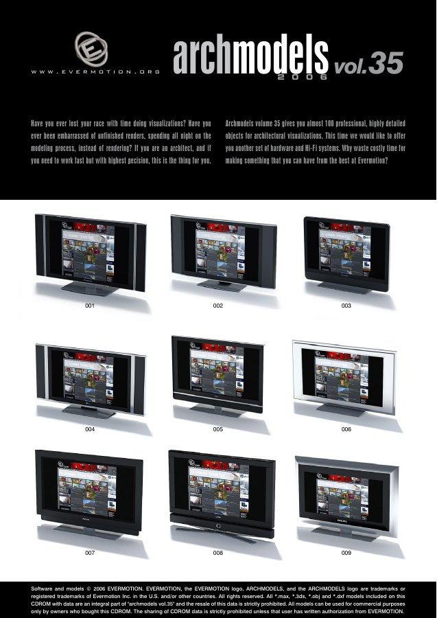 Archmodels Vol. 035 catalogue first page