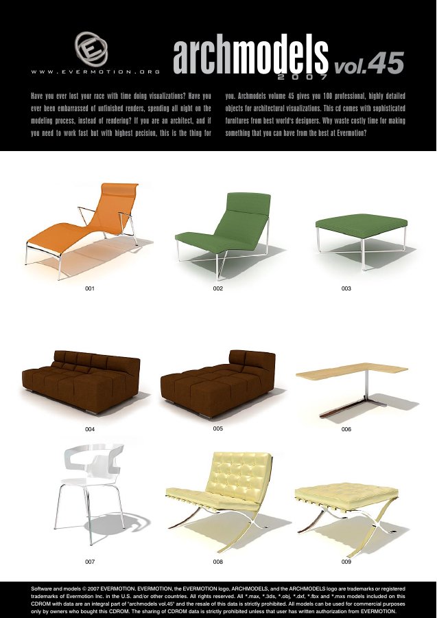 Archmodels Vol. 045 catalogue first page