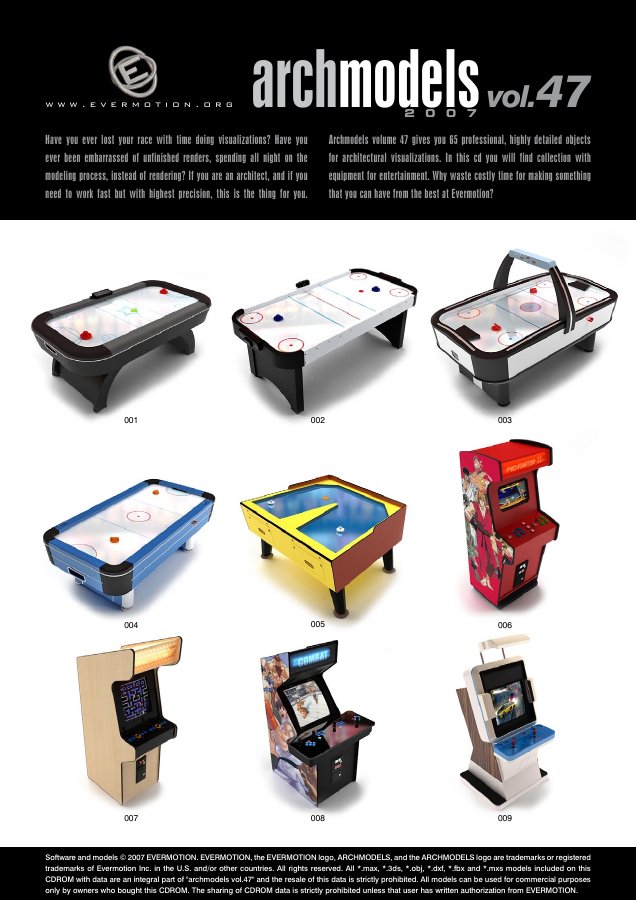Archmodels Vol. 047 catalogue first page
