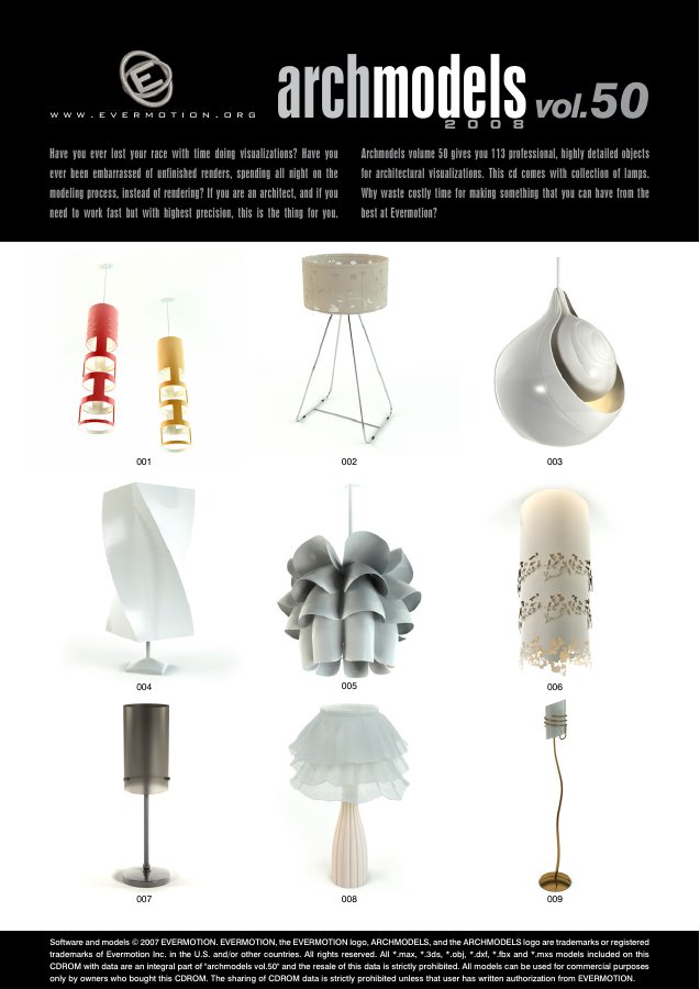 Archmodels Vol. 050 catalogue first page