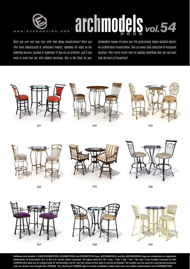 Archmodels Vol. 054 catalogue first page